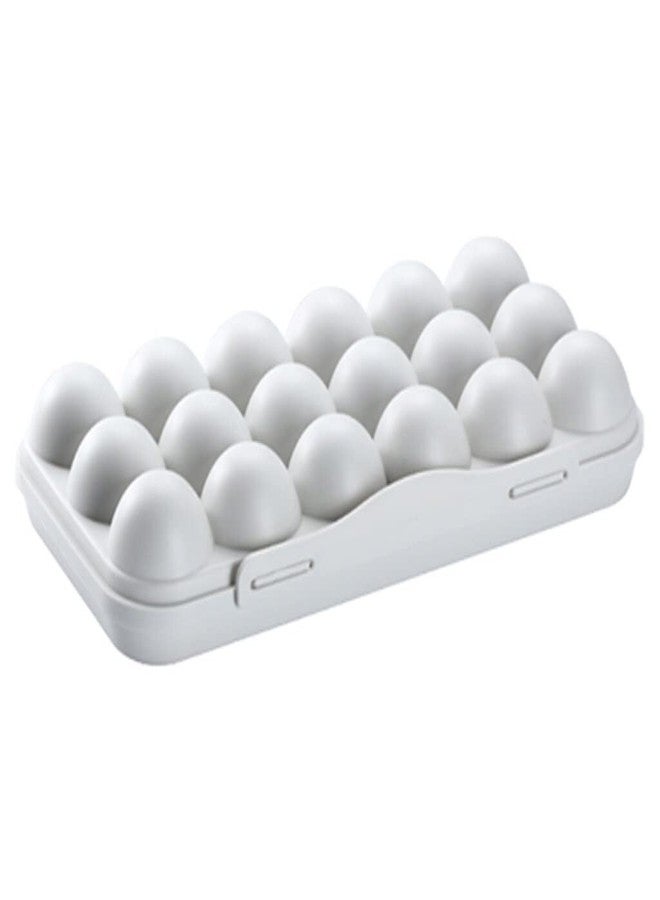 Evona Egg Storage Box, 18 Grids Egg Holder for Refrigerator Stackable Plastic Egg Tray Holder Fridge Egg Dispenser Clear Egg Storage Box Egg Container with Lid for Refrigerator - Image 5